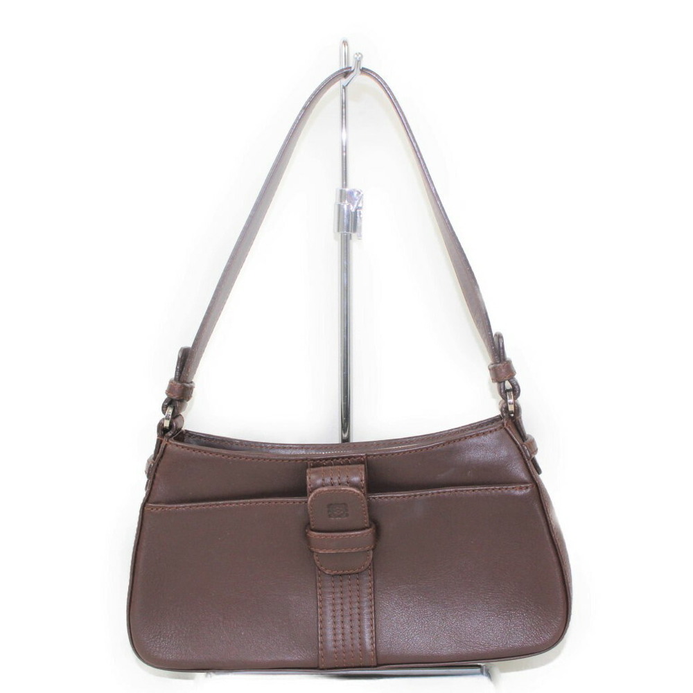 LOEWE Shoulder Bag Leather Brown